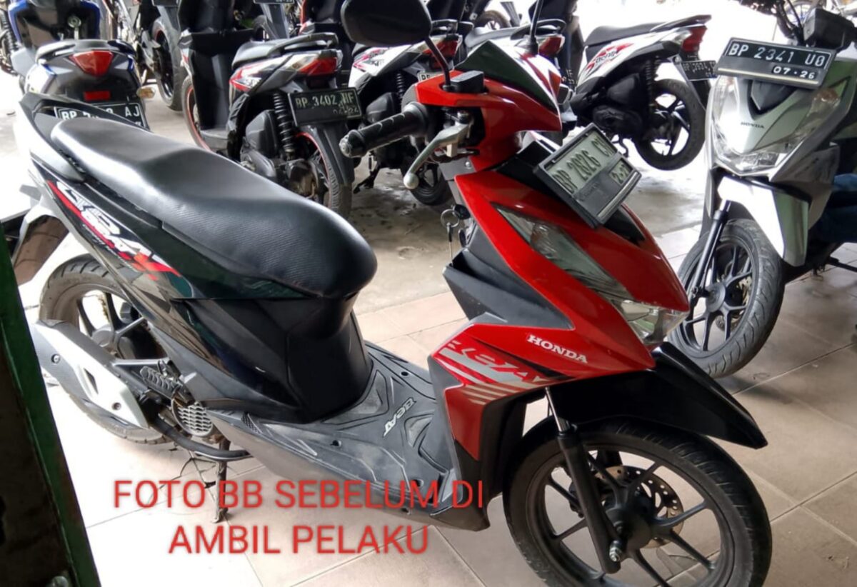 Sepeda motor korban berhasil diamankan Polsek Sagulung. Foto:Dok/Polsek