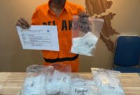 AH pria asal Aceh yang nekat menjadi kurir sabu, ditangkap Bea cukai saat hendak berangkat dari Batam tujuan Jakarta lewat Bandara Internasional Hang Nadim Batam beberapa waktu lalu. Matapedia6.com/ Dok Bea Cukai.