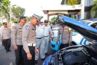 Polda Kepri gelar apel gabungan tanda dimulainya Operasi Keselamatan Seligi 2025 di Kepri, Senin (10/2/2025). Matapedia6.com/Dok Humas Polda