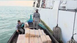 Ratusan ball rokok ilegal merek Luffman diamankan Bakamla. Foto;Dok/Bakamla