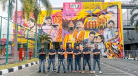 Indosat kolaborasi dengan Seniman Medan. Foto:Indosat