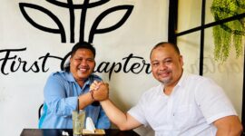 Gibran Center dan Kabag Humas BP Batam. Foto:Ist