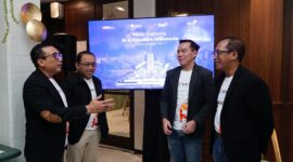 (Dari kiri ke kanan) VP Corporate Communication Telkom Andri Herawan Sasoko, CEO BigBox AI Agus Laksono, Direktur Digital Business Telkom Muhamad Fajrin Rasyid, dan EVP Digital Business & Technology Telkom Komang Budi Aryasa. Foto:Telkom