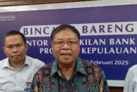 Kepala BI Kepri Rony Widijarto P, Kamis (20/2). Foto:Rega/matapedia