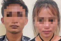 Sepasang kekasih yang ditangkap Ditresnarkoba Polda Kepri diduga terlibat dalam peredaran narkotika di Batam. Matapedia6.com/ Dok Ditresnarkoba