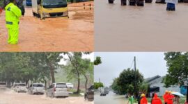 Kondisi beberapa titik banjir di Kota Batam, setelah hujan turun selama dua hari berturut turut mulai dari Rabu (19/3/2025) dan Kamis (20/3/2025). Matapedia6.com/Istimewa