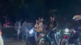 Kondisi arus lalu lintas saat kecelakaan di wilayah Tiban, Sekupang Kota Batam, Sabtu (1/3/2025). Matapedia6.com/ Istimewa