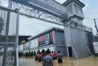 Banjir terjang Lapas di Cingkrang beberapa hari lalu. Foto:Dok/Ist