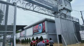 Banjir terjang Lapas di Cingkrang beberapa hari lalu. Foto:Dok/Ist