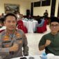 Ketua PWI Kepri Andi dan Kapolresta Barelang Kombes Pol Heribertus Ompusunggu di acara buka puasa bersama dengan media, Kamis (20/3). Foto:Dok/PWI