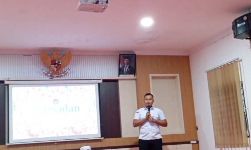 Karutan Batam Fajar saat sambutan buka puasa bersama, Rabu (19/3). Foto:matapedia