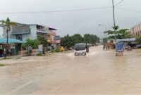 Mobil lori saat melintas di jalan depan perumahan permata puri, kelurahan Buliang, Kecamatan Batuaji, Kota Batam Provinsi Kepri, Kamis (20/3/2025). Matapedia6.com/Luci
