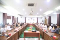 RDP dengan perumahan dan dinas terkait soal polemik pembangunan masjid di perumahan Central Hills Batam beberapa hari lalu. Foto:Dok/Sekwan