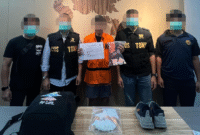 Kurir sabu yang ditangkap Bea Cukai tergiur upah Rp 10 juta dari oknum polisi. Foto:Bea Cukai