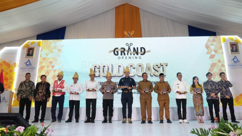 Peresmian pelabuhan Gold Coast di Bengkong, Batam, Senin (14/4). Foto:Dok/ist