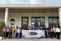 JNE bersama sejumlah jurnalis. Foto:Dok/Ist