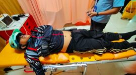 Kondisi pira yang ditemukan meninggal di pinggir jalan di daerah Sekupang Kota Batam, saat berada di rumah sakit BP Batam Sekupang, Sabtu (26/4/2025). Matapedia6.com/Istimewa