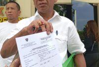 Akhmad Rosano mendatangi Polresta Barelang untuk membuat laporan dugaan fitnah yang dituduhkan padanya, Kamis (10/4/2025). Matapedia6.com/Luci