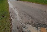 Kondisi jalan S Parman Kecamatan Sei Beduk Tanjung Piayu Kota Batam Provinsi Kepri, Senin (14/4/2025). Matapedia6.com/Luci
