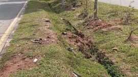 Seorang pria asal Sumut ditabrak Bimbar saat lawan arus di Batam Centre, lokasi kejadian di Batam Centre, Selasa (29/4/2025) Matapedia6.com/Luci