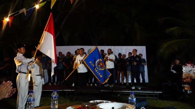 Ketua PWI Batam Agus Bagjana bersama Ketua PWI Kepri Andi, Minggu (25/5/2025). Foto:Ist