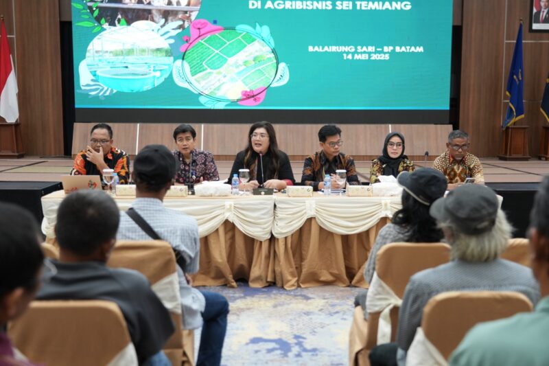 BP Batam bersama pelaku usaha sektor pertanian, perikanan, dan peternakan di Kawasan Agribisnis Sei Temiang, Rabu (14/5). Foto:dok/Humas