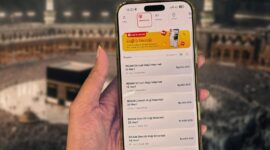 Tampilan depan IM3 untuk paket di Tanah Suci. Foto:ist