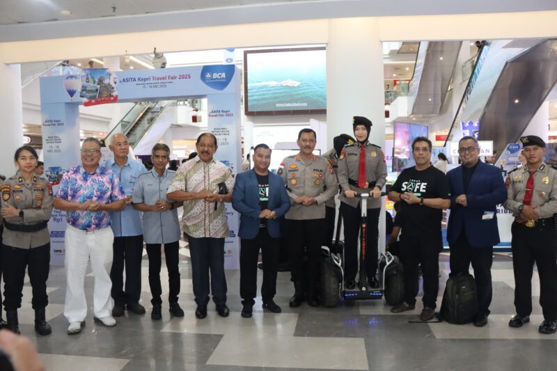 Kabid Humas Polda Kepri Kombes Pol Zahwani Pandra Arsyad saat peluncuran platfrom JIWA di Mega Mall, Sabtu (18/5/2025). Matapedia6.com/Dok Humas Polda