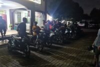 Puluhan motor balap liar disita Polsek Bangkong, Kamis (22/5). Foto:Humas-Polserta Barelang