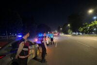 Unit patroli dari Satlantas Polresta Barelang saat melakukan razia di beberapa titik lokasi sering digunakan aksi balap liar di Batam. Matapedia6.com/Dok Humas Polresta