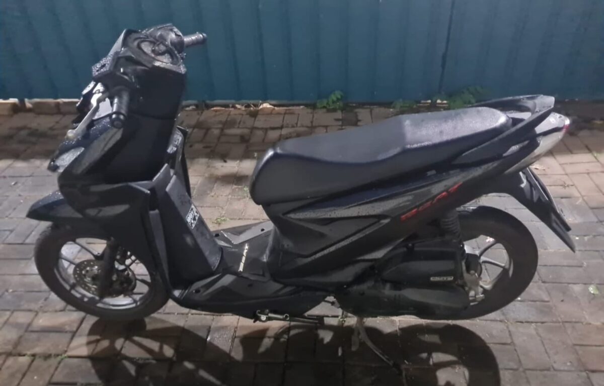 Salah satu motor yang dicuri pelaku diamankan di Polsek Bengkong. Foto:dok/Polsek