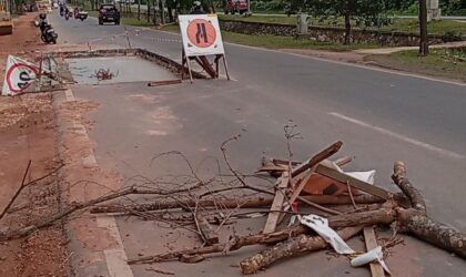 Kondisi perbaikan jalan Diponegoro atau akrab dikenal dengan jalan Sei Temiang, Kota Batam Provinsi Kepri, Minggu (4/5/2025). Matapedia6.com/Luci