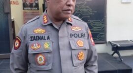 Kapolresta Barelang Kombes Pol Zaenal Arifin saat memberikan keterangan mengenai kecelakaan di Tiban Centre, Rabu (7/5/2025). Matapedia6.com/Luci
