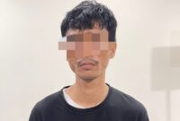 Pelaku penyelundupan heroin 1 kilogram heroin di pintu keluar Harbour Bay Jodoh, Kota Batam, Senin (5/5/2025) lalu. Matapedia6.com/Dok Ditresnarkoba
