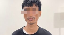 Pelaku penyelundupan heroin 1 kilogram heroin di pintu keluar Harbour Bay Jodoh, Kota Batam, Senin (5/5/2025) lalu. Matapedia6.com/Dok Ditresnarkoba