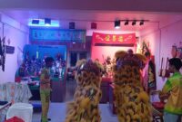 Atraksi barongsai Yayasan Jin Shan Tang pada Sabtu (17/5). Foto:matapedia