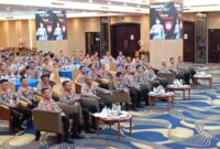 Personel Ditsamapta Polda Kepri saat mengikuti pelatihan dan pembekalan hukum kepada seluruh personel Ditsamapta di Hotel AP Premier, Jodoh, Batam, Rabu (21/5/2025). Matapedia6.com/Luci
