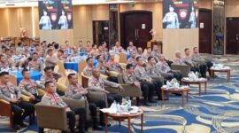 Personel Ditsamapta Polda Kepri saat mengikuti pelatihan dan pembekalan hukum kepada seluruh personel Ditsamapta di Hotel AP Premier, Jodoh, Batam, Rabu (21/5/2025). Matapedia6.com/Luci