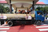 Kapolda Kepri Irjen Pol Asep Syafrudin melakukan pelepasan hewan kurban secara simbolis dari depan Lobi utama Polda Kepri, Kamis (5/6/2025). Matapedia6.com/Dok Humas polda