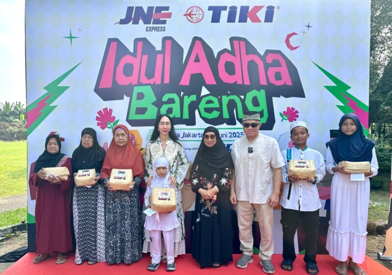 JNE dan TIKI berkurban pada Jumat (6/6). Foto:Dok/JNE