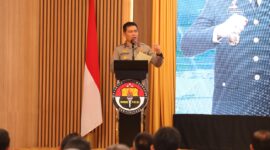 Wakapolda Kepri Saat memberikan kata sambutan sekaligus membuka Rakernis Humas Polda Kepri, di Nagoya Hill Hotel, Batam, Rabu (11/6/2025). Matapedia6.com/Humas polda