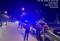 Tim gabungan Polresta Barelang saat melakukan Patroli di jalan Engku Putri Batam Centre, Kota Batam Provinsi Kepri, Jumat (20/6/2026). Matapedia6.com/Dok Humas Polres