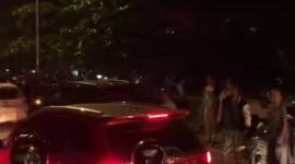 Kondisi arus lalu lintas di jalan Gajah Mada Sekupang, Kota Batam, Provinsi Kepri saat terjadi tabrakan beruntun pada Sabtu (21/6/2025). Matapedia6.com/Istimewa