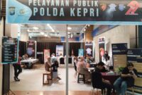 Polda Kepri hadirkan layanan terpadu selama tiga hari di Atrium Mega Mall Batam Centre, sambut hari ulang tahun Bhayangkara ke-79, Jumat (20/6/2025). Matapedia6.com/Luci