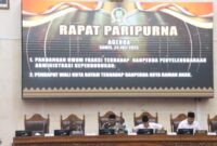 Ketua DPRD Muhammad Kamaluddin bersama Wakil Ketua Aweng Kurniawan dan Budi Mardiyanto, Kamis (24/7/2025). Foto:ist