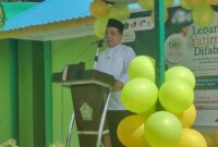 Kemenag Batam H Budi Dermawan saat memberikan sambutan pada Jumat (4/7/2025). Foto:Ist
