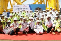 Kepala BP Batam sekaligus Wali Kota Batam Amsakar Achmad saat hadir di proyek Seatrium Kabil, Senin (7/7). Foto:Ist