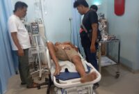 Korban dugaan pengeroyokan di kafe Winner Cafe and Bar Tembesi beberapa hari lalu. Foto;Istimewa