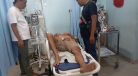 Korban dugaan pengeroyokan di kafe Winner Cafe and Bar Tembesi beberapa hari lalu. Foto;Istimewa