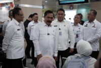 Menteri Imipas Agus Andrianto didampingi Sekjen Kemenimipas Asep Kurnia, Plt Dirjen Imigrasi Yuldi Yusman, dan Dirjen Pemasyarakatan Mashudi dan Kepala Kantor Imigrasi Bandung, Muhammad Noviandri, Rabu (16/7).Foto:dok/ist untuk matapedia